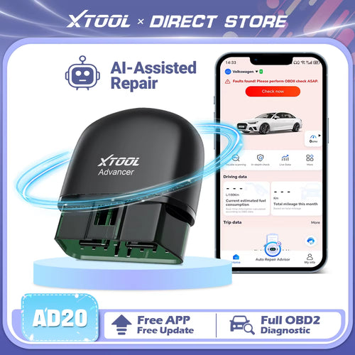 Advancer AD20 OBD2 Scanner 2026 Ai-Assisted Tool Code Reader OBD 2 Diagnostic Tools Lifetime Free Updates Free Application